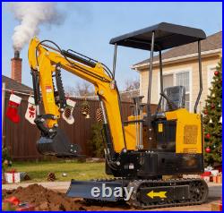 MMS 3307lb 1.5 Ton Mini Excavator 13.5HP Tracked Crawler B&S Gasoline Engine MMS 3307lb 1.5 Ton Mini Excavator 13.5HP Tracked Crawler B&S Gasoline Engine