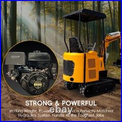 MMS 3307lb 1.5 Ton Mini Excavator 13.5HP Tracked Crawler B&S Gasoline Engine MMS 3307lb 1.5 Ton Mini Excavator 13.5HP Tracked Crawler B&S Gasoline Engine