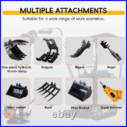 MMS FREE SHIPPING Compact Mini Track Excavator Small Digger with EPA Engine