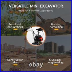 MMS FREE SHIPPING Compact Mini Track Excavator Small Digger with EPA Engine