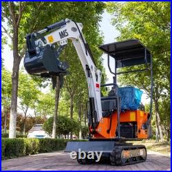 MMS FREE SHIPPING Compact Mini Track Excavator Small Digger with EPA Engine