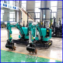 MMS Mini Excavator 1Ton Digger 13.5HP 360° Rotation Roll Cage Free Thumb