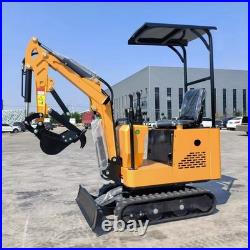 MMS Mini Excavator 1Ton Digger 13.5HP 360° Rotation Roll Cage Free Thumb