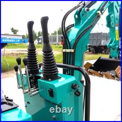 MMS Mini Excavator 1Ton Digger 13.5HP 360° Rotation Roll Cage Free Thumb