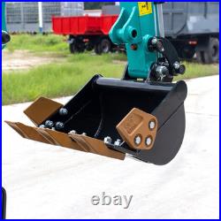 MMS Mini Excavator 1Ton Digger 13.5HP 360° Rotation Roll Cage Free Thumb