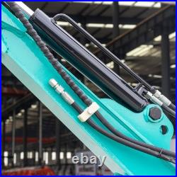 MMS Mini Excavator 1Ton Digger 13.5HP 360° Rotation Roll Cage Free Thumb