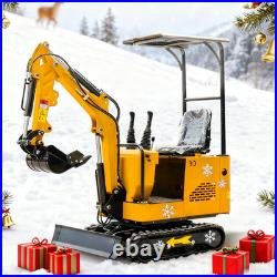 MMS Mini Excavator 360° Rotating 1 Ton 13.5HP EPA Engine Compact Digger
