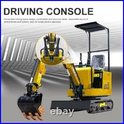 MMS Mini Excavator 360° Rotating 1 Ton 13.5HP EPA Engine Compact Digger