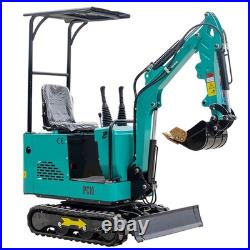 MMS Mini Excavator 360° Rotating 1 Ton 13.5HP EPA Engine Compact Digger