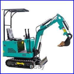 MMS Mini Excavator 360° Rotating 1 Ton 13.5HP EPA Engine Compact Digger
