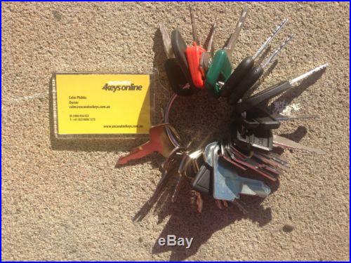 Master Key Set (24 keys) for Heavy Plant incl. Caterpillar, Komatsu and Hitachi