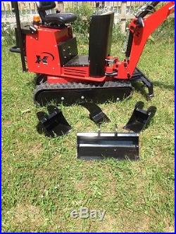 Micro Mini Excavator AX36 PRO with 3 Buckets and 8in Auger Drive Brand New