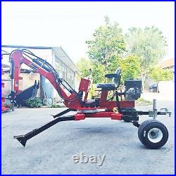 Mini 360°Excavator Towable atv transport 15hp EPA Engine FREE SHIPPING