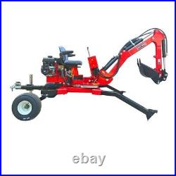 Mini Excavator 15HP 2024New Gas Powered Towable Backhoe Digger Free shipping