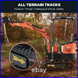 Mini Excavator 1T 1.3T Digger 23hp 13.5hp Tracked Crawler Kubota B&S EPA Engine