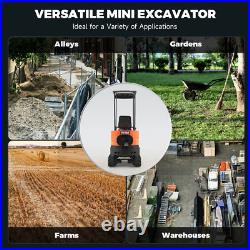 Mini Excavator 1T 1.3T Digger 23hp 13.5hp Tracked Crawler Kubota B&S EPA Engine
