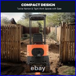 Mini Excavator 1Ton Digger 13.5hp Gas Tracked Crawler B&S EPA Engine Attachment