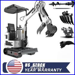 Mini Excavator 1Ton Diggers B&S Engine + 5 Attachments Excavator Free Delivery