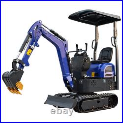 Mini Excavator 1Ton Diggers EPA Engine + 3 Attachments Excavator Free Delivery