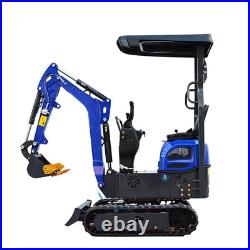 Mini Excavator 1Ton Diggers EPA Engine + 3 Attachments Excavator Free Delivery