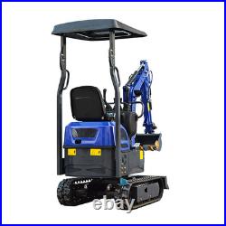 Mini Excavator 1Ton Diggers EPA Engine + 3 Attachments Excavator Free Delivery