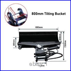 Mini Excavator 1Ton Pilot System Diggers B&S Engine with Attachments Free Ship
