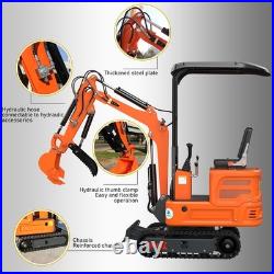 Mini Excavator 1.2Ton Digger 13.5hp Gas Tracked Crawler B&S Engine Free Ship EPA