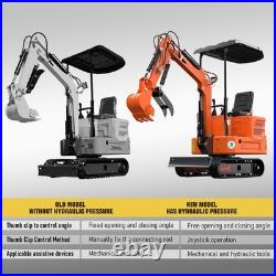 Mini Excavator 1.2Ton Digger 13.5hp Gas Tracked Crawler B&S Engine Free Ship EPA