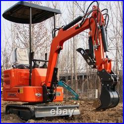 Mini Excavator 1.2Ton Digger 13.5hp Gas Tracked Crawler B&S Engine Free Ship EPA