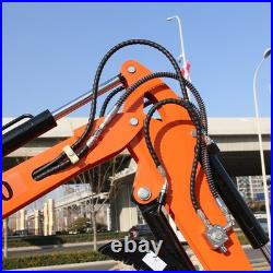 Mini Excavator 1.2Ton Digger 13.5hp Gas Tracked Crawler B&S Engine Free Ship EPA