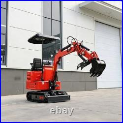 Mini Excavator 1.4Ton Digger 11.4HP Kubota Diesel Pilot System EPA Engine USA