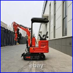 Mini Excavator 1.4Ton Digger 11.4HP Kubota Diesel Pilot System EPA Engine USA