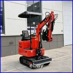 Mini Excavator 1.4Ton Digger 11.4HP Kubota Diesel Pilot System EPA Engine USA