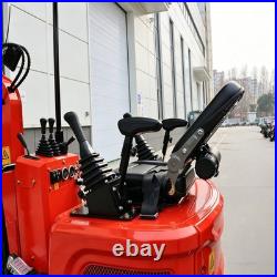 Mini Excavator 1.4Ton Digger 11.4HP Kubota Diesel Pilot System EPA Engine USA