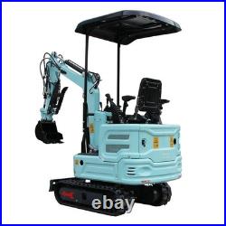 Mini Excavator 1.4Ton Digger Kubota Diesel Engine Tracked Crawler FREE SHIPPING