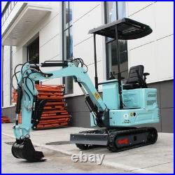 Mini Excavator 1.4Ton Digger Kubota Diesel Engine Tracked Crawler FREE SHIPPING
