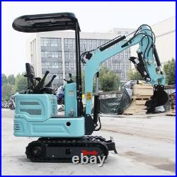 Mini Excavator 1.4Ton Digger Kubota Diesel Engine Tracked Crawler FREE SHIPPING