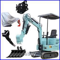 Mini Excavator 1.4Ton KUBOTA Diesel Engine with 4 Attachments Excavator Cover Mini Excavator 1.4Ton KUBOTA Diesel Engine with 4 Attachments Excavator Cover