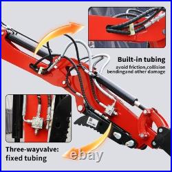 Mini Excavator 1.4Ton Kubota Diesel Pilot System EPA 11.5HP