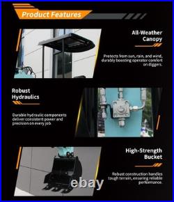 Mini Excavator 1.4 Ton Kubota Diesel Engine Pilot Hydraulic US Stock Mini Excavator 1.4 Ton Kubota Diesel Engine Pilot Hydraulic US Stock