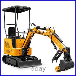 Mini Excavator 1.5Ton Digger 18HP Crawler B&S Gas Engine EPA + Hydraulic + Hitch