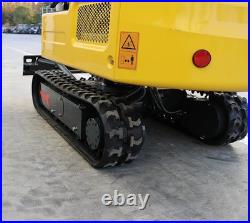 Mini Excavator 1.8 Ton Tracked Digger KUBOTA Diesel Engine Side Swing USA Stock