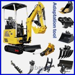 Mini Excavator 1.8 Ton Tracked Digger KUBOTA Diesel Engine Track Digger US