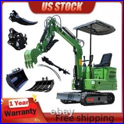 Mini Excavator 1 Ton 13.5hp B&S EPA Gas Engine Tracked Crawler Digger Free Ship