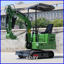 Mini Excavator 1 Ton 13.5hp B&S EPA Gas Engine Tracked Crawler Digger Free Ship