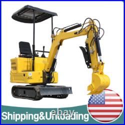 Mini Excavator 1 Ton 13.5hp Mini Digger Crawler Track Gas EPA Engine USA Stock