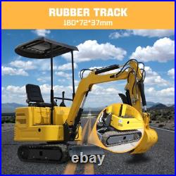 Mini Excavator 1 Ton 13.5hp Mini Digger Crawler Track Gas EPA Engine USA Stock