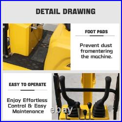 Mini Excavator 1 Ton 13.5hp Mini Digger Crawler Track Gas EPA Engine USA Stock