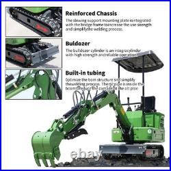 Mini Excavator 1 Ton B&S EPA Gasoline Engine 13.5HP Hydraulic Thumb Clamp USA