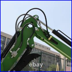 Mini Excavator 1 Ton B&S EPA Gasoline Engine 13.5HP Hydraulic Thumb Clamp USA
